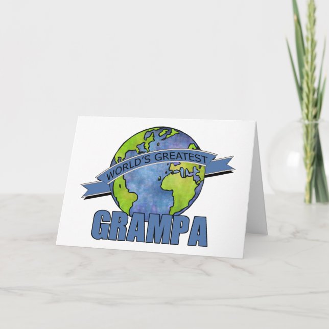 Das bestste Grampa der Welt Karte (Vorderseite)