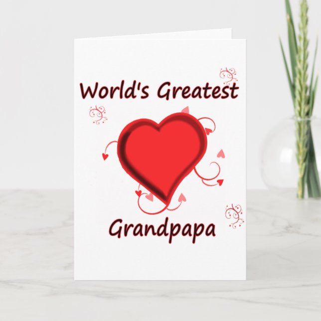 Das bestste grandpapa der Welt Karte (Vorderseite)