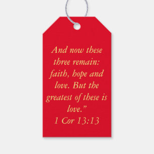 "Das bestste ist Liebe" Scripture-Geschenk-Umbau Geschenkanhänger