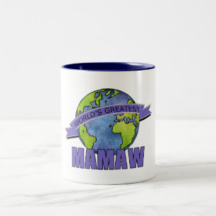 Das bestste Mamaw der Welt Zweifarbige Tasse