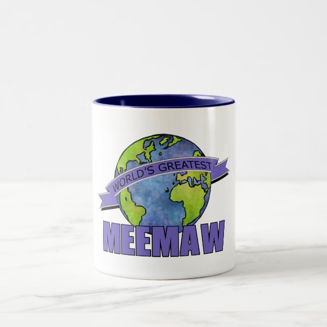 Das bestste MeeMaw der Welt Zweifarbige Tasse (Mittel)