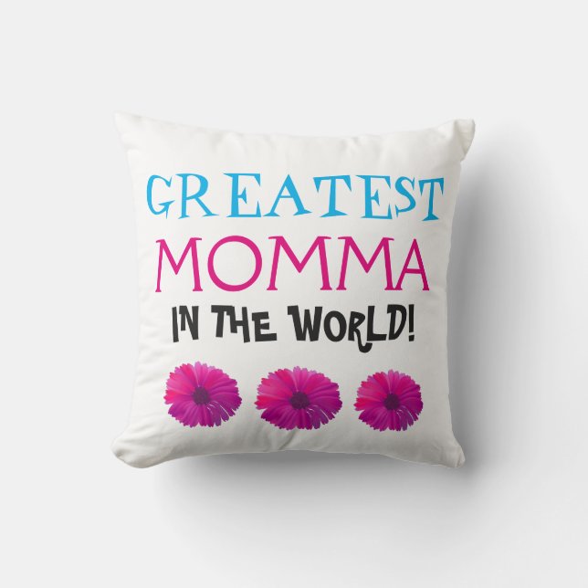 Das bestste Momma der Welt Kissen (Vorderseite)