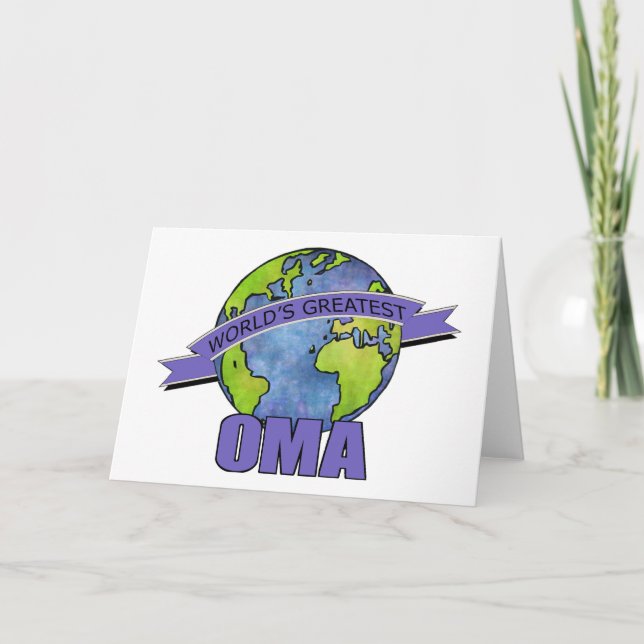 Das bestste Oma der Welt Karte (Vorderseite)