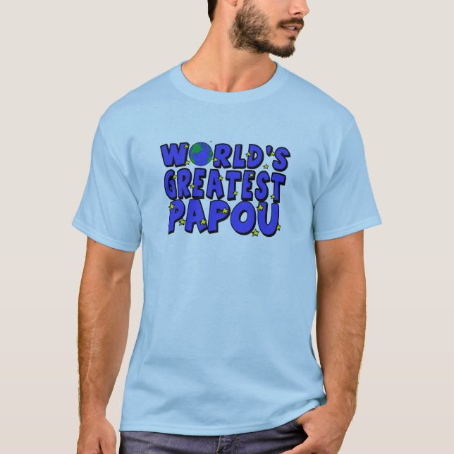 Das bestste Papou der Welt T-Shirt (Vorderseite)