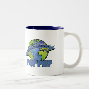 Das bestste PopPop der Welt Zweifarbige Tasse