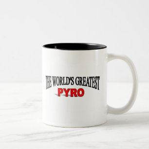 Das bestste Pyro der Welt Zweifarbige Tasse