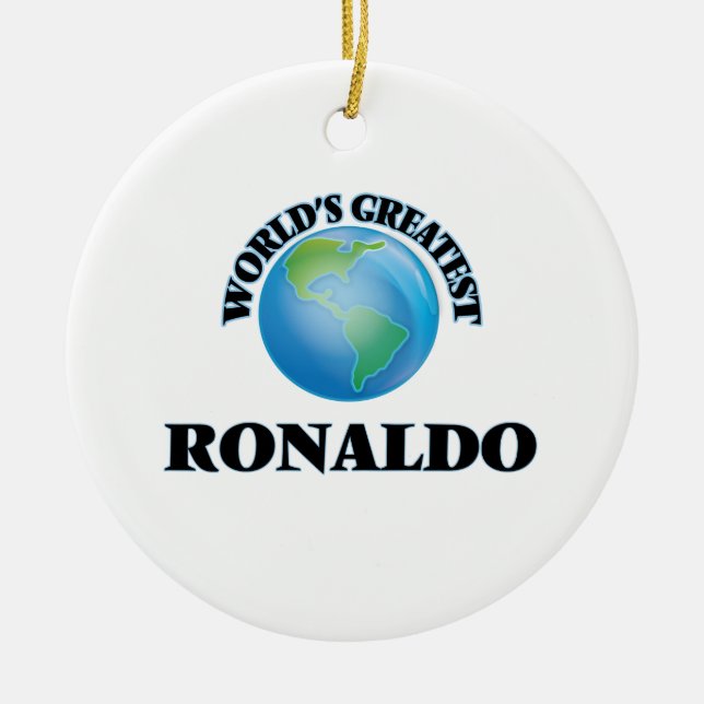 Das bestste Ronaldo der Welt Keramik Ornament (Vorne)