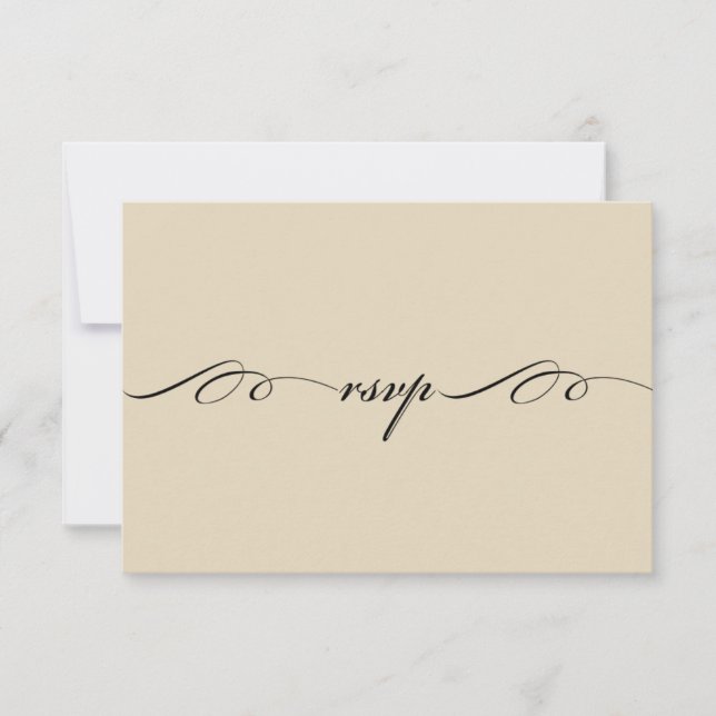 Das bestste von diesen ist Liebe-Wartekarte RSVP Karte (Vorderseite)