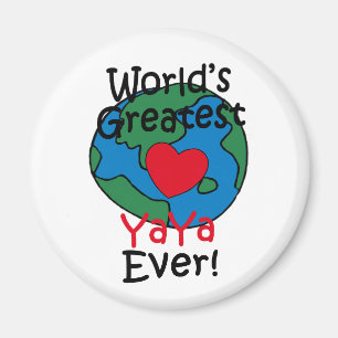 Das Bestste YaYa-Herz der Welt Magnet