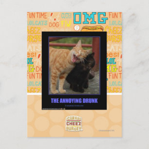 Das Betrunkene Postkarte