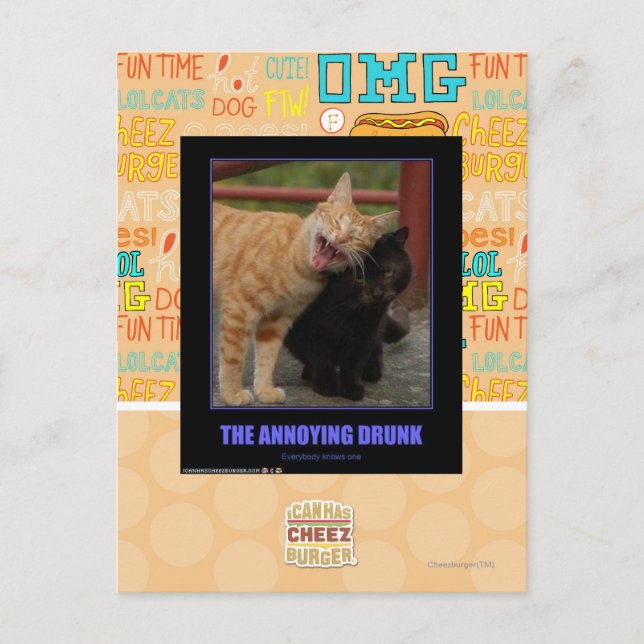 Das Betrunkene Postkarte (Vorderseite)