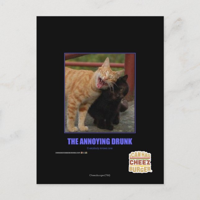 Das Betrunkene Postkarte (Vorderseite)