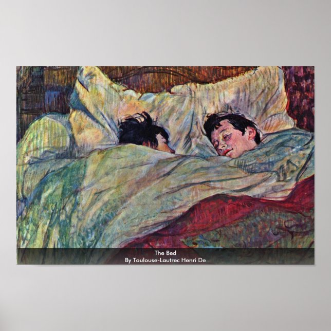Das Bett von Toulouse-Lautrec Henri Poster (Vorne)