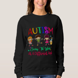 Das Bewusstsein für Autismus, die Welt von einem a Sweatshirt