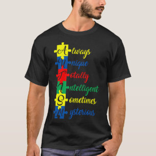 Das Bewusstsein für Autismus ist immer einzigartig T-Shirt