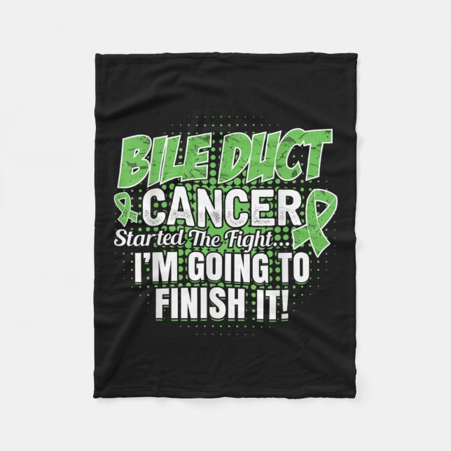 Das Bewusstsein für Bile Duct Cancer wird diesen K Fleecedecke (Vorderseite)