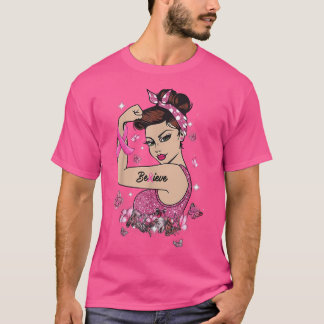 Das Bewusstsein für Brustkrebs glaubt an eine rosa T-Shirt