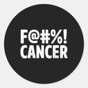 Das Bewusstsein für den Brustkrebs im Fck Cancer s Runder Aufkleber
