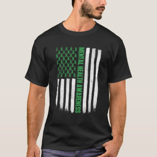 Das Bewusstsein für die Gesundheit der USA für grü T-Shirt
