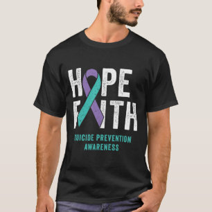Das Bewusstsein für die Suizidprävention Lila und T-Shirt