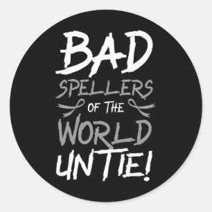 Das Bewusstsein für Dyslexie in der Welt Runder Aufkleber