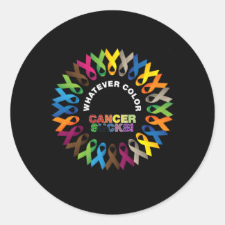 Das Bewusstsein für Krebs bekämpft Krebs in jedem  Runder Aufkleber
