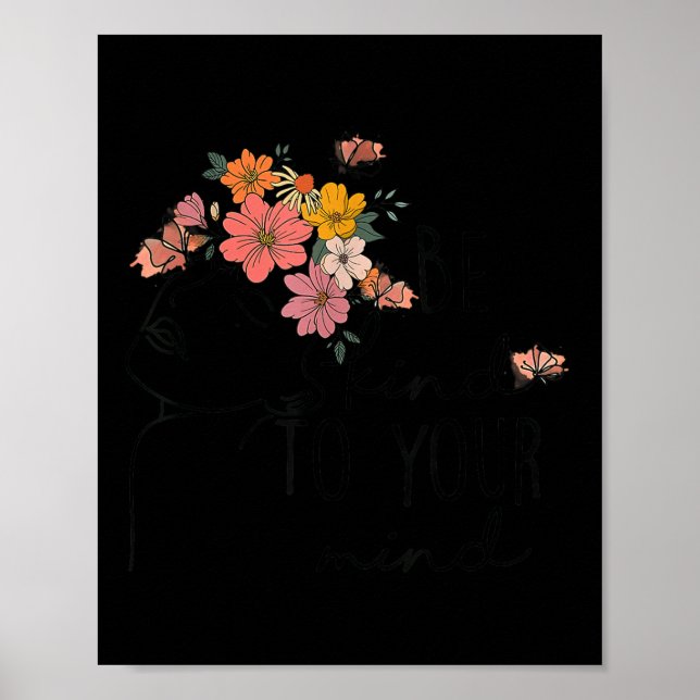 Das Bewusstsein für psychische Gesundheit ist für  Poster (Vorne)