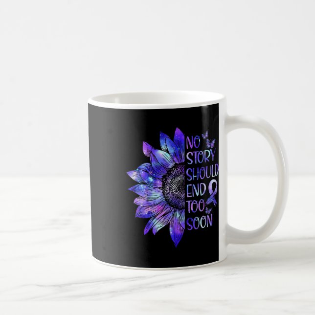 Das Bewusstsein, keine Geschichte sollte zu bald d Kaffeetasse (Rechts)