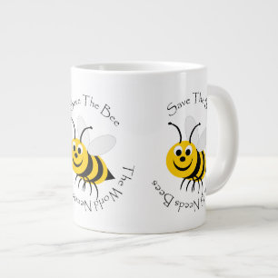 Das Bienendesign gerettet Jumbo-Tasse