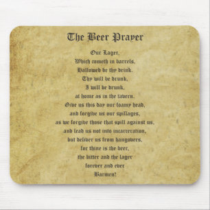 Das Bier-Gebet Mousepad
