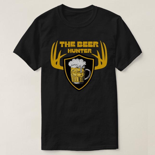 Das Bier-HUNTER-Preisgeschenk für Bierliebhaber T-Shirt (Design vorne)