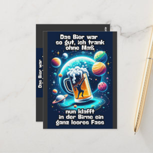 Das Bier im Kopf Postkarte