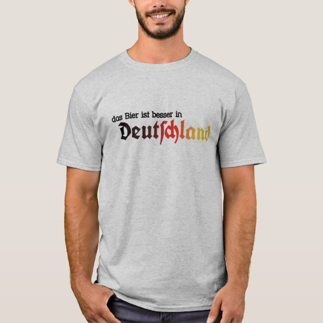 Das Bier ist in der T Deutschland-Männer - Deutsch T-Shirt (Vorderseite)