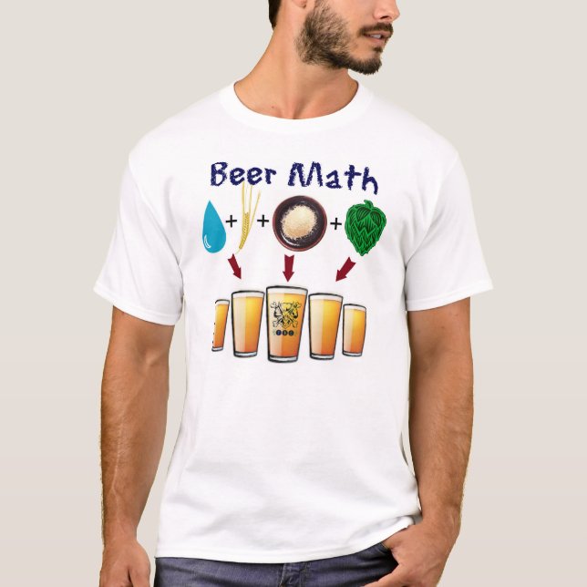 Das Bier-Mathe T vom TriBEERatops Bier-Verein T-Shirt (Vorderseite)
