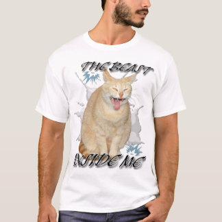 Das Biest in mir lustiges Meme-Katzen-Shirt T-Shirt