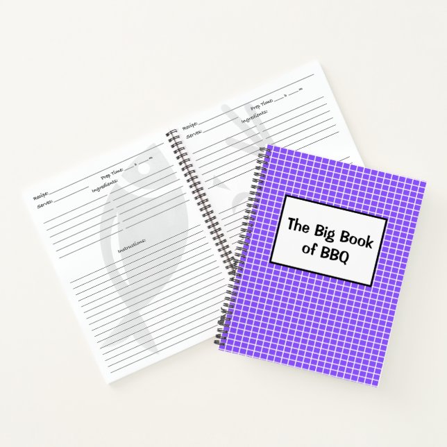 Das Big Book of GRILLEN Recipes-Notebook Notizbuch (Innenseite)