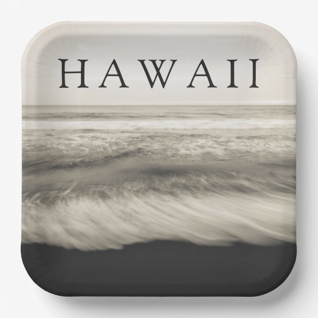 Das Big Island Beach Hawaii Pappteller (Vorderseite)