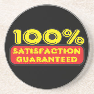 Das Bild: 100% Zufriedenheitsgarantie Getränkeuntersetzer