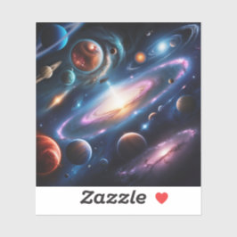 Das Bild der Planeten Aufkleber