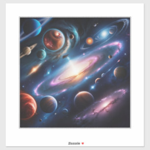 Das Bild der Planeten Aufkleber
