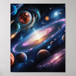 Das Bild der Planeten Poster