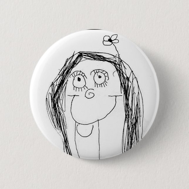 Das Bild Ihres Kindes - Muttertagsgeschenk Button (Vorderseite)