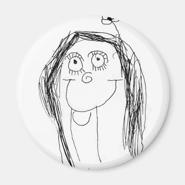 Das Bild Ihres Kindes - Muttertagsgeschenk Magnet (Vorne)
