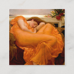 Das Bild vom Juni von Frederic Leighton Quadratische Visitenkarte
