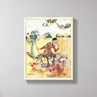 Das Bild vom Schmetterling Whisperer-Vintage Leinwanddruck