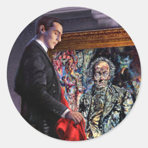 Das Bild von Dorian Gray Gothic Horror Aufkleber