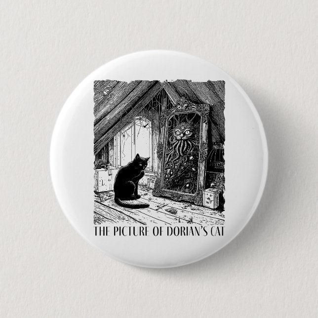 Das Bild von Dorians Katze Button (Vorderseite)