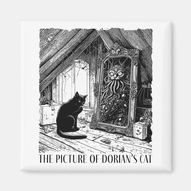 Das Bild von Dorians Katze Magnet (Vorne)