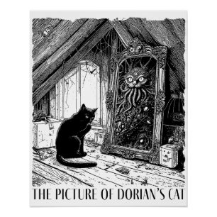 Das Bild von Dorians Katze Poster