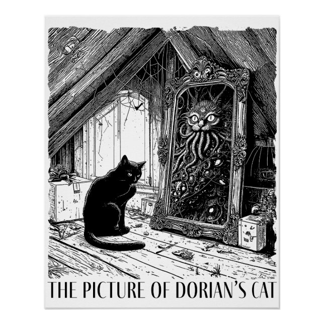 Das Bild von Dorians Katze Poster (Vorderseite)
